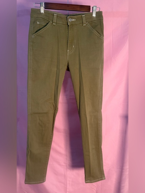Levi's Denim - Levi jeans olive green skinny jeans 721 highrise skinny size 28
